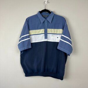 Vintage David Taylor Grandpa Polo Shirt Members Only Vibes 90's Banded Men's Lg.